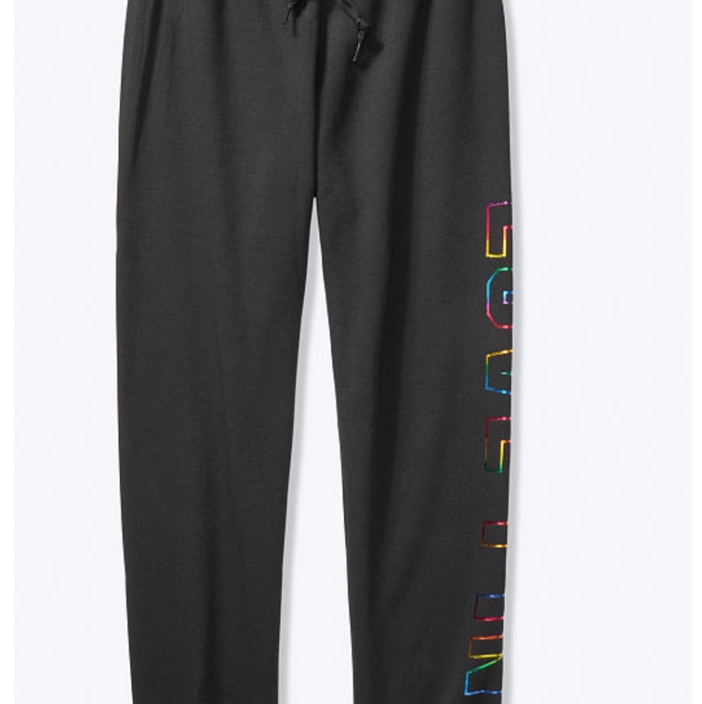 AUTHENTIC WOMENS VS PINK SLIM FIT RAINBOW JOGGER